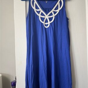 Lilly Pulitzer Blyth bomber blue dress